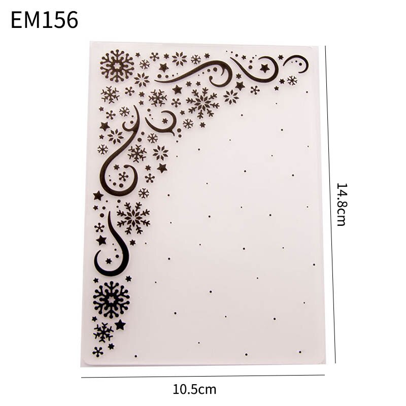 Plantillas de plástico para álbum de recortes, decoración de álbumes de fotos, manualidades respetuosas con el medio ambiente, fabricación de tarjetas de papel, decoración de boda: EM156