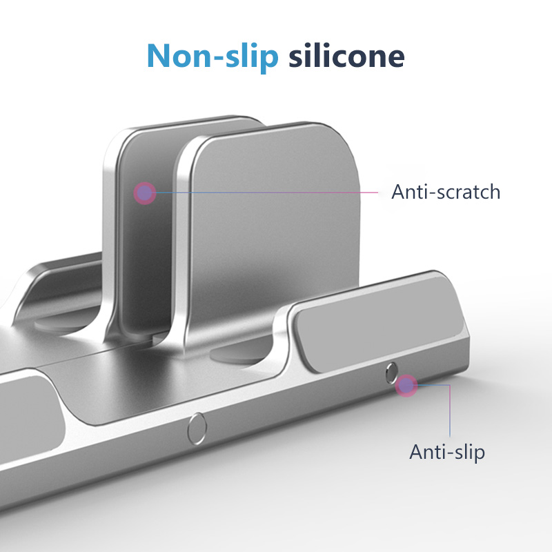 Multifunktions bærbar stativ bærbart aluminium desktop ventileret køleholder til macbook air pro laptop opbevaringsbeslag