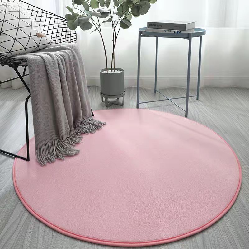 Polyester Roze Blauw Circulaire Pluche Mat 100Cm Speelgoed Voor Outdoor Indoor Play Tent Kussen: Roze