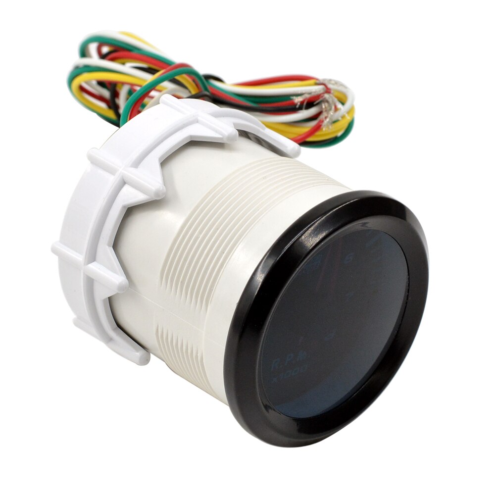 Dragon 52Mm Auto Rev Counter Toerenteller Pointer Instrument Gauge 8000 Rpm Benzine 4-6-8 Cilinder meter