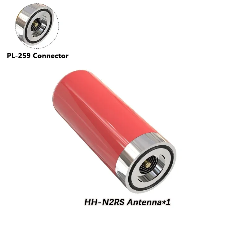 Antena de Radio corta para coche UHF/VHF de doble banda HH-N2RS PL-259 antena 136-174MHz/400-480MHz para IC-980 PRO KT8900 BJ-218 Radio móvil: Negro