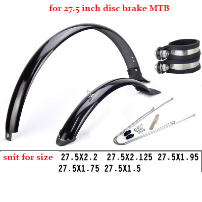 Garde-boue de vélo 26 27.5 pouces 29 pouces, ailes de vélo vtt, garde-boue avant et arrière: 27.5 disc or V brake