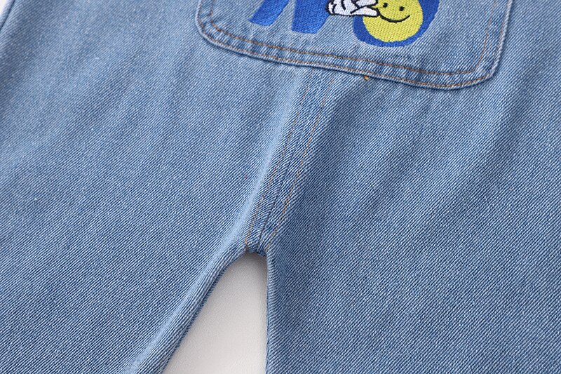 Efterår drenge denim bukser baby denim overalls jumpsuits til småbørn / børn børn bib bukser børn tøj longs jeans