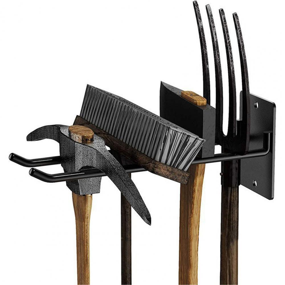 Heavy Duty Storage Rack Tool Organizer Heavy Duty Wall Mounted Storage Rack with 150lbs Load Capacity Double Hook for Organizing