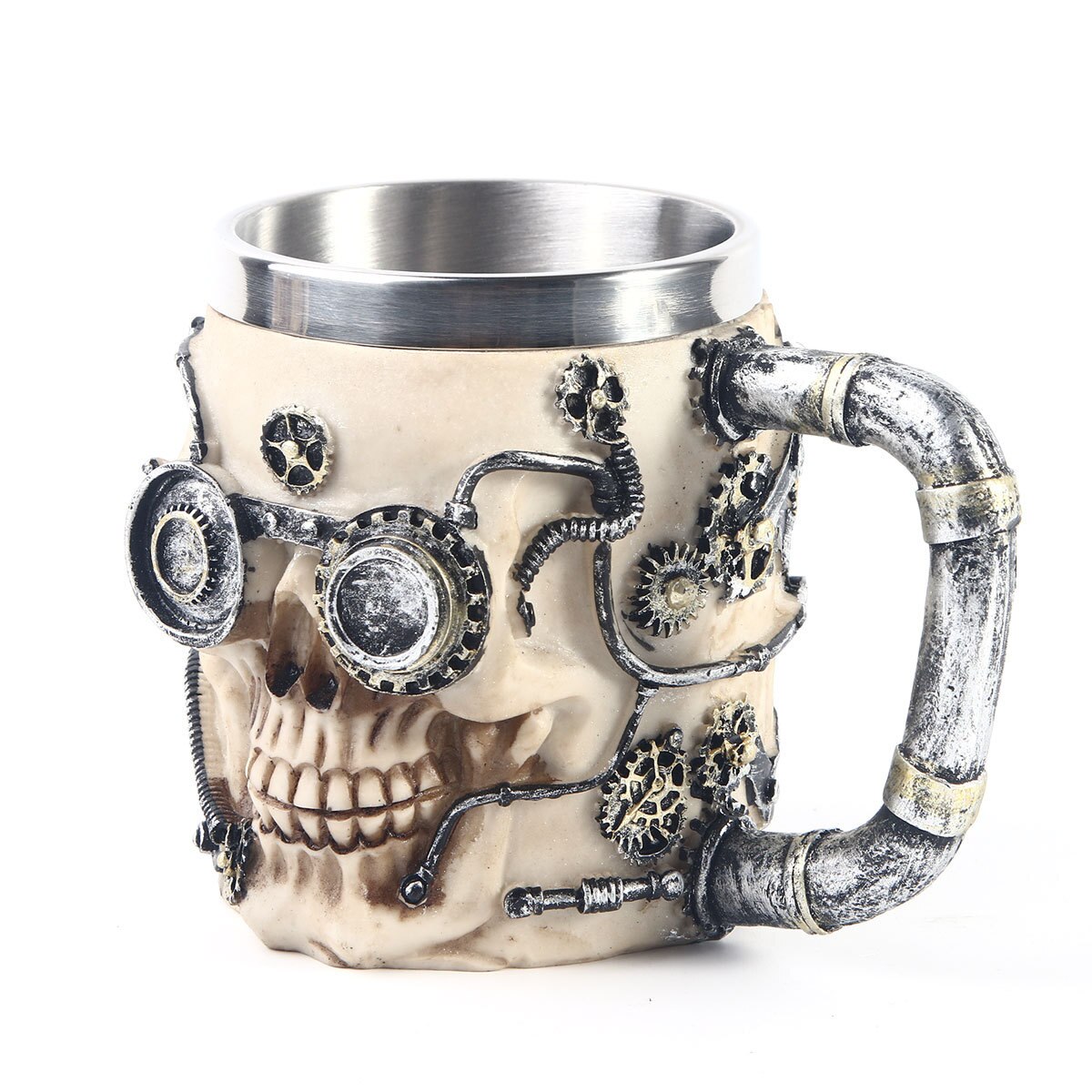 3D Rvs Bier Mokken Keramische Schedel Mok Skelet Grim Knight Gothic Koffie Cups Creatieve Beste Halloween: F