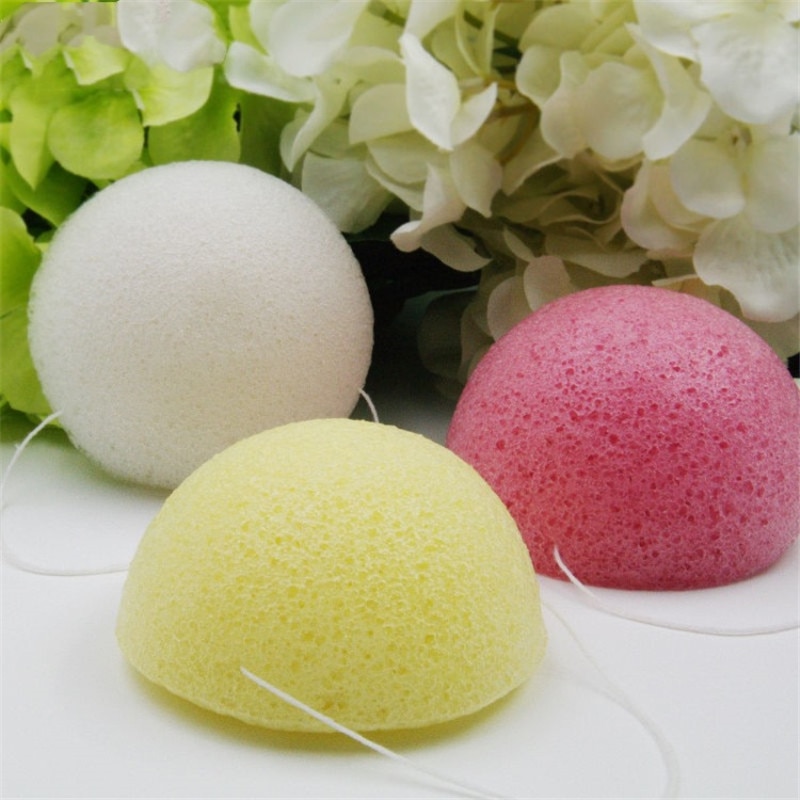 1Pcs Natuurlijke Konjac Cosmetische Puff Bamboe Houtskool Cleanser Spons Make Facial Cleaning Tool Smooth Beauty Essentiële Konnyaku