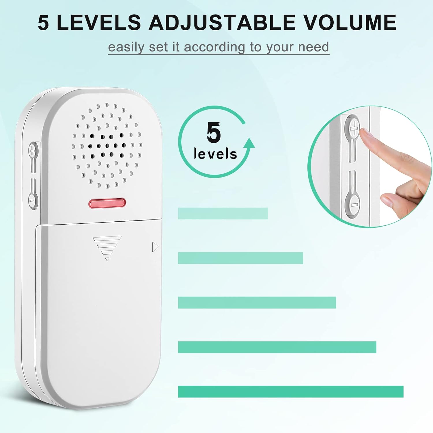 Camluxy 130dB Loud Door Alarm Adjustable Volume for Kid Safety Home Security Pool Safety Wireless Window Open Sensor with Remote