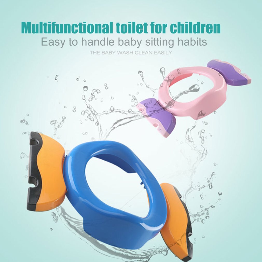 Orinal portátil plegable para bebés, asiento de entrenamiento para el baño, anillos de viaje, inodoro ligero para niños