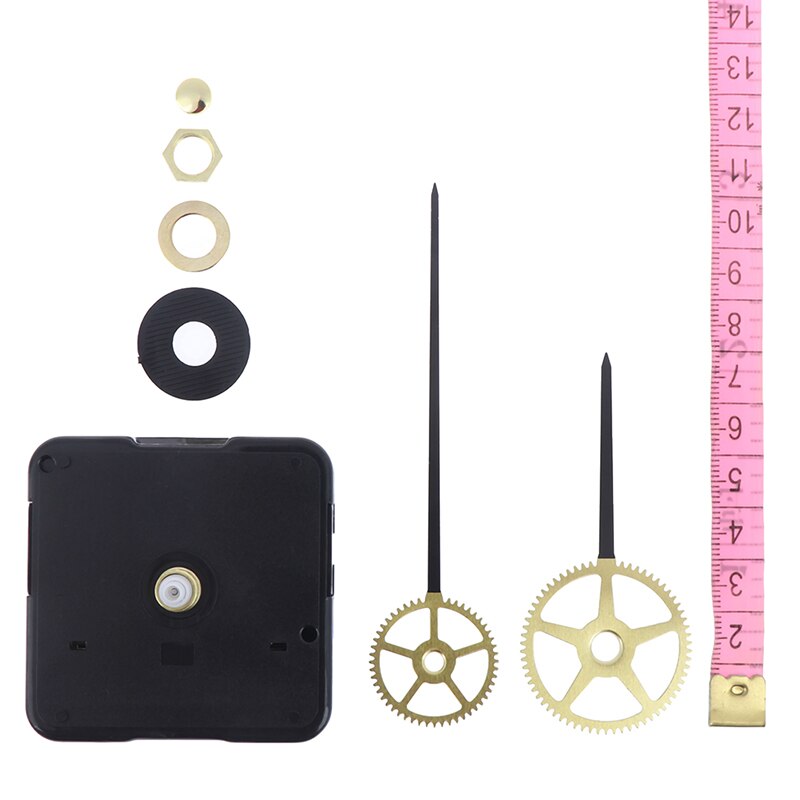 1PC Gold Color Silent Wall Clock Mechanism Short Axis Quartz Clock Movement Metal Pointer