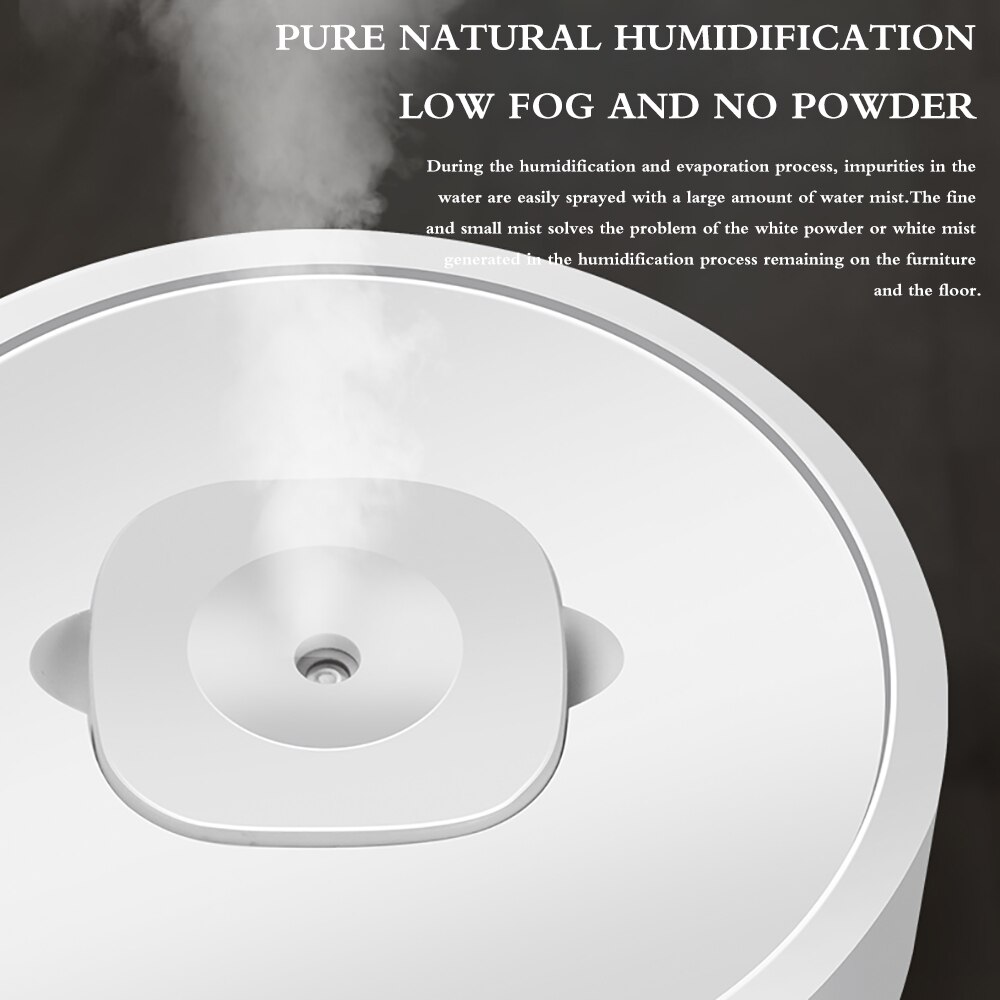 Air Humidifier With UV Disinfection Light Beads Mute Intelligently Movable Cool-Mist Maker Home Car Essential Oil Disinfectant