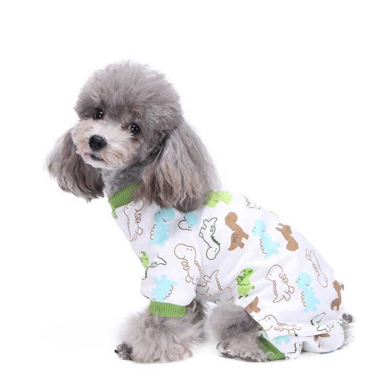 Cute Dog Pajamas Pet Clothes for Small Dog Shirt Jumpsuit Jammies XS-XL