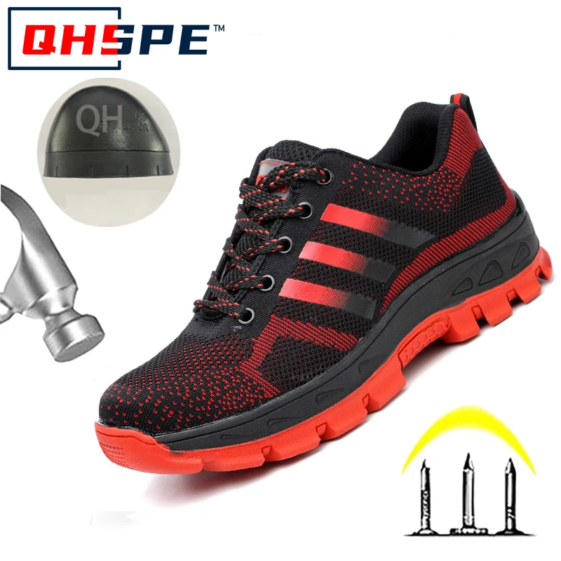 Hochwertige Arbeitssicherheitsschuhe mit Stahlkappe für Herren und Damen, pannensichere Stiefel, rutschfeste Sportschuhe