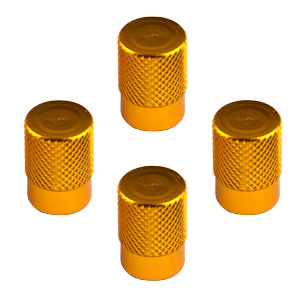 4 stuks automatische auto fiets wiel ventieldop stofdichte afdekking: Gouden