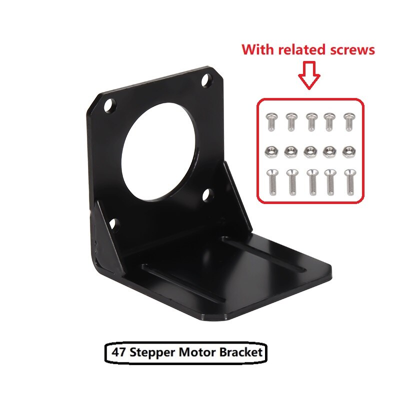 MEGA Stepper Motor NEMA 23 17 Mounting L Bracket 42step Motor Bracket Mount Fixed Support Plate Shelf 3D Printer Part 57mm 42mm: 42 Bracket addscrews