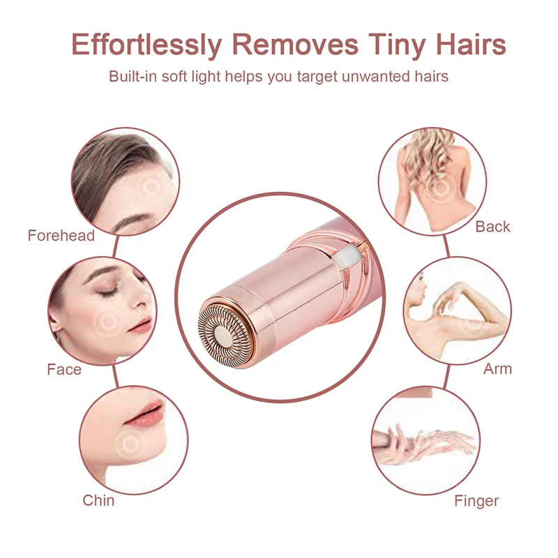 2024 Epilator Gezicht Ontharing Lippenstift Scheerapparaat USB Elektrische Wenkbrauw Trimmer vrouwen Haar Remover Mini Scheerapparaat epilator