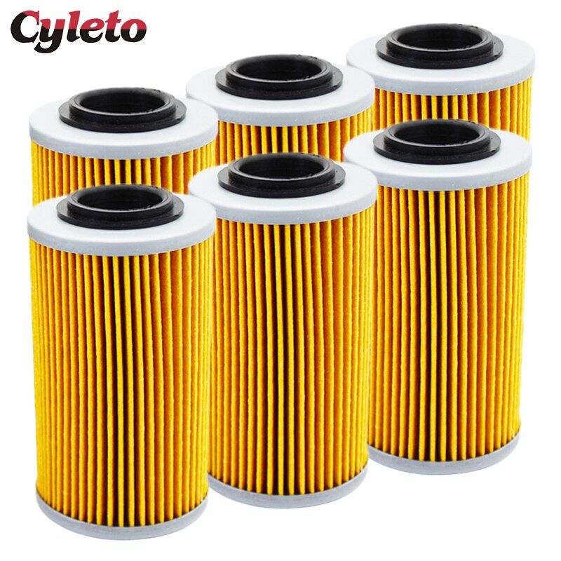 2/4/6 Pcs Cyleto Motorcycle Engine Parts Oil Filter for BUELL 1125R CR1125 1125 CR