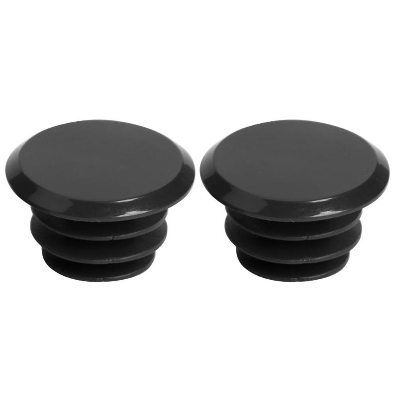 2 uds. de tapones para manillar de bicicleta, delicados y clásicos, tapón de plástico para Extremo de manillar de bicicleta de montaña y carretera: Black
