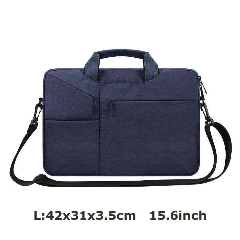 Wodoodporna torba na laptopa kobiety mężczyźni 13.3 15.6 16 cal Case dla Macbook Air Pro torby dla Xiaomi Acer Notebook ziper rękawem pokrywa: 1-L