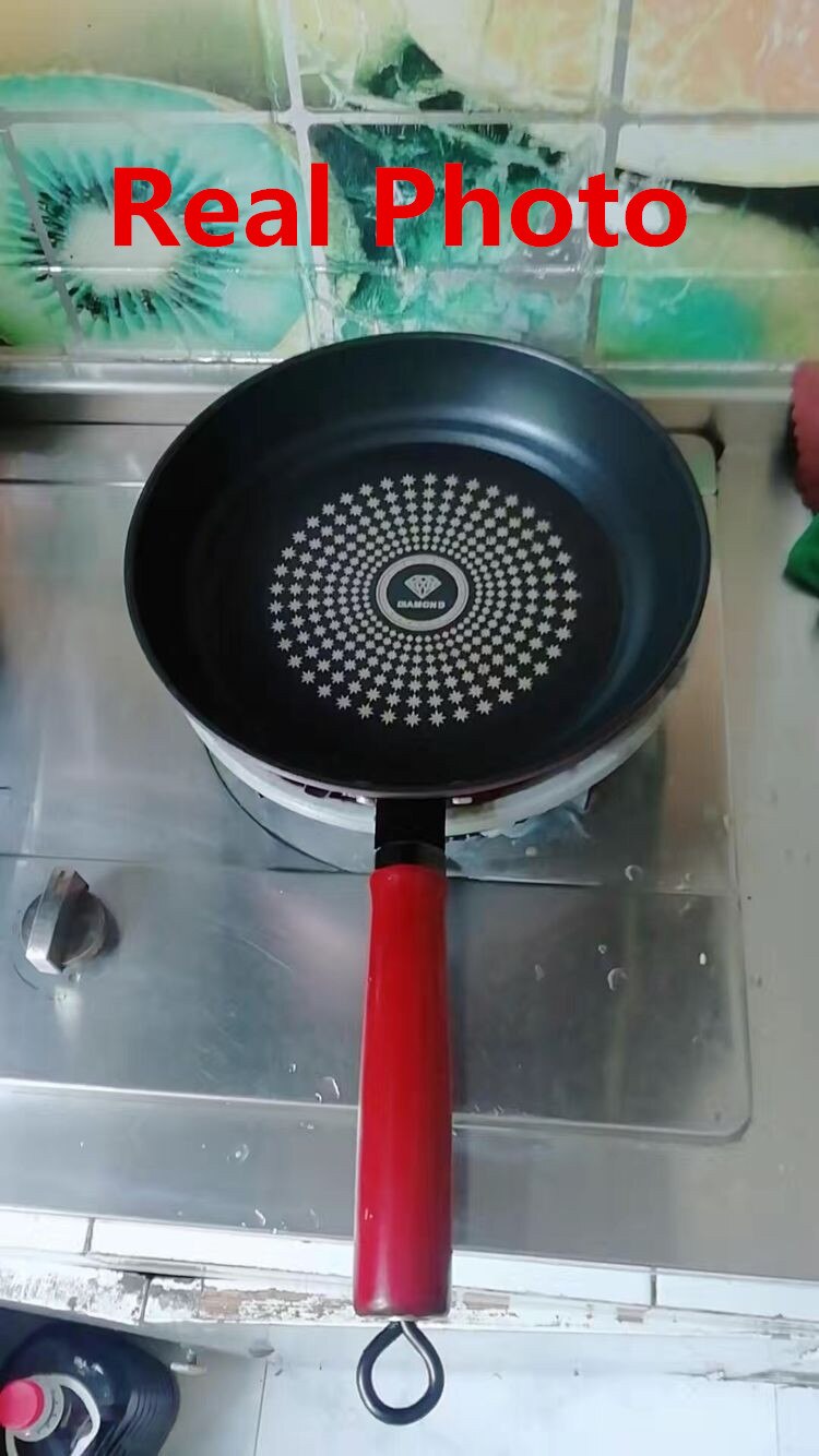 Band Marble Stone Nonstick Frying Pan with Heat Resistant Plastic Handle,Granite Induction Egg Skillet,Dishwasher Safe