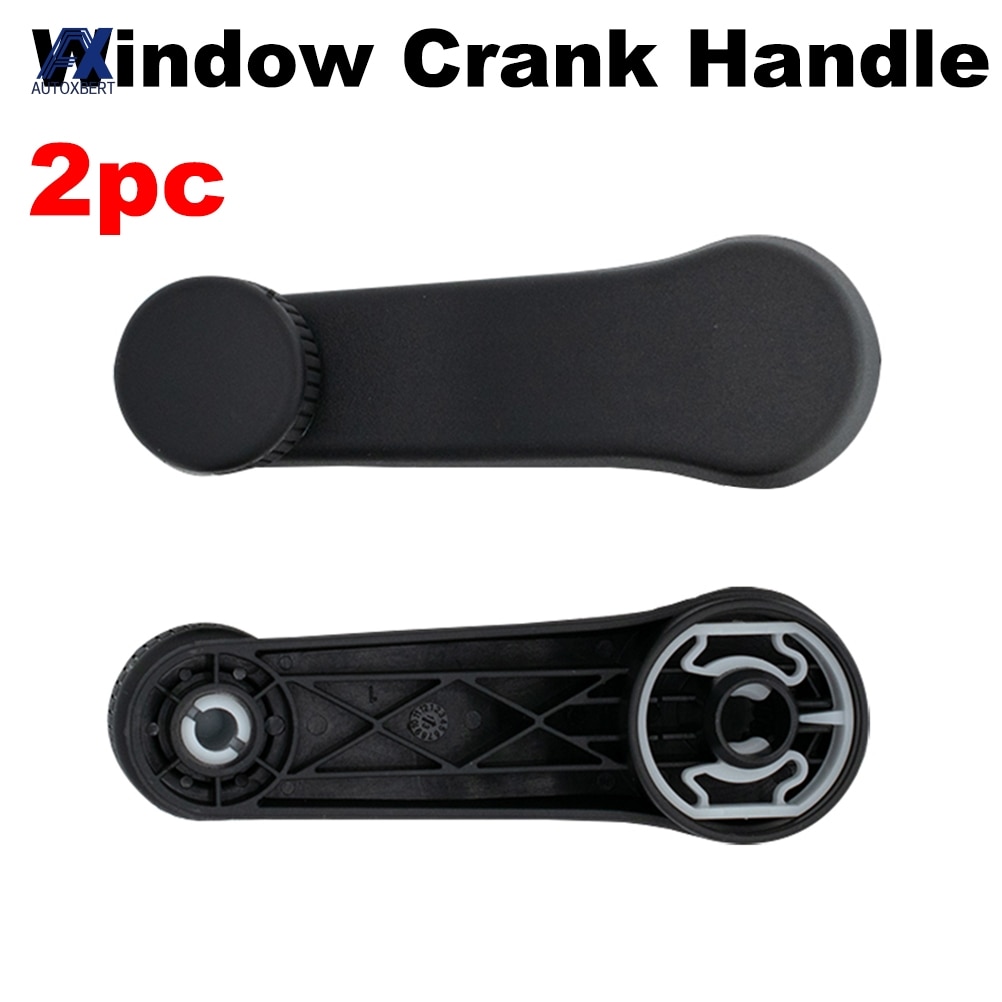 2 uds coche ventana Winder Manivela para VW T4 transportador Golf MK3 MK4 6N1 Caddy Vento Bora Polo Van Jetta escarabajo 1H0837581D