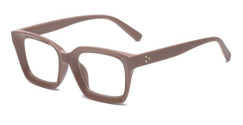 Montura de gafas de lectura cuadradas transparentes, gafas de protección contra luz azul de gran tamaño Unisex, gafas graduadas con lentes ópticas para mujer: Blanco / +300