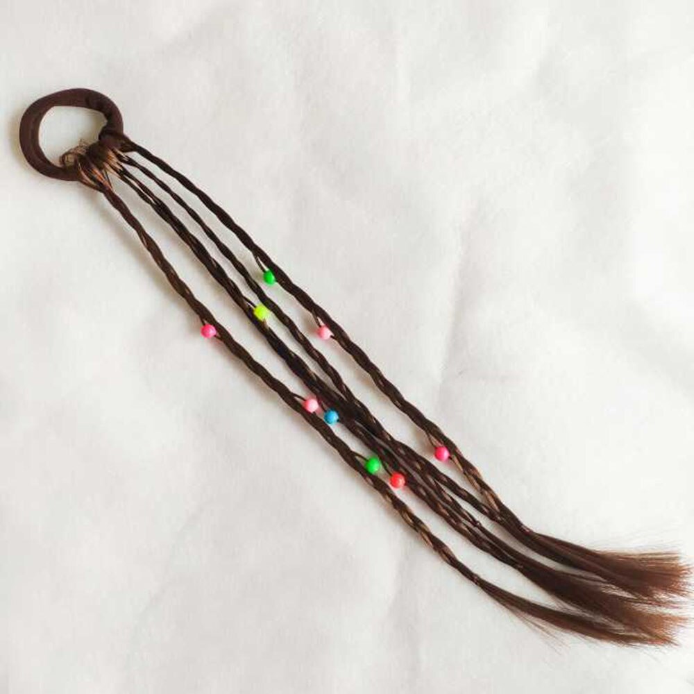 1pc børn paryk fletninger multi-farve mini klip børn elastikker hårbånd pige søde hår tilbehør koreansk stil hår reb: 2