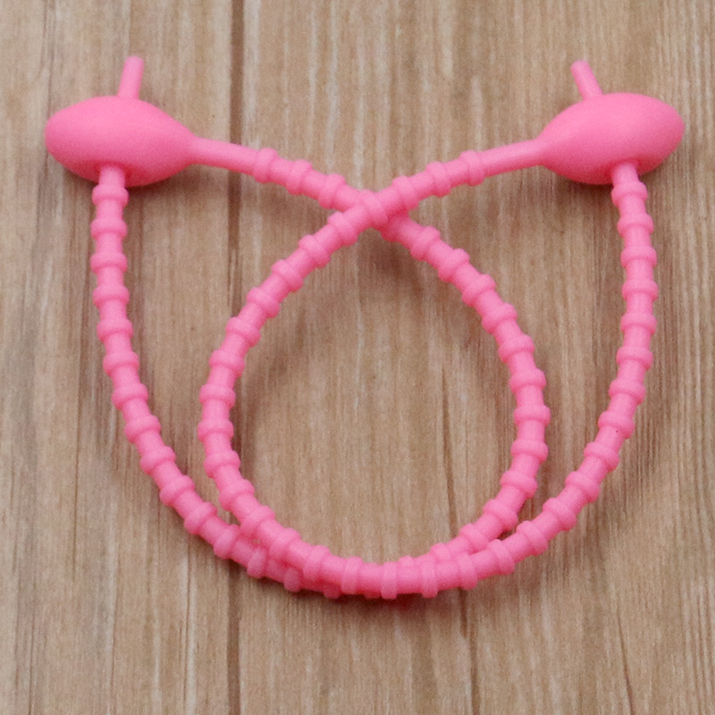 10 Teile/los 13 Farbe Silikon Wiederverwendbare Tasche Krawatten Twist Draht Befestigen Kabel Postleitzahl Krawatte Headset Daten Linie Universal- Magie: Blau