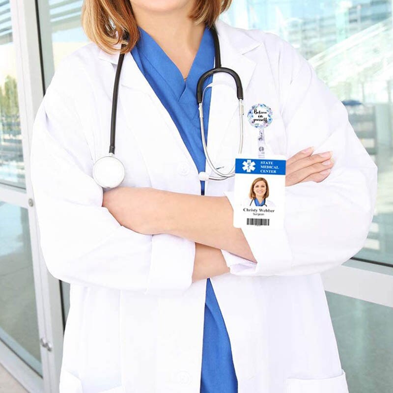 Piękne litery 60cm chowany znaczek rolka student pielęgniarka poziomy wystawa ID etykieta z imieniem pokrowiec na karty artykuły biurowe