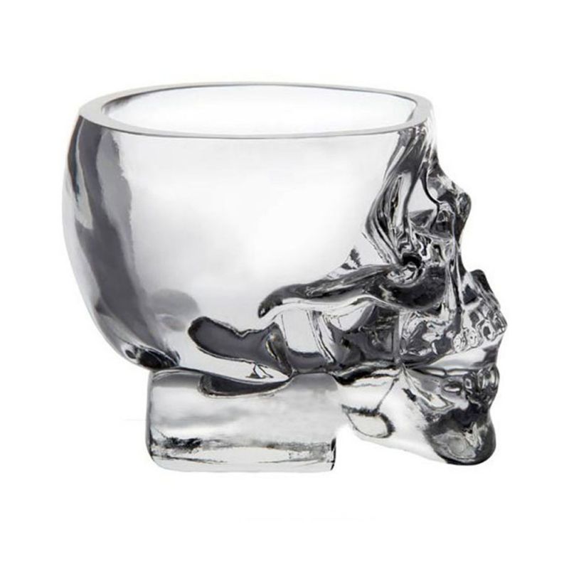 Krystall hodeskalle kopp vodka glass gjennomsiktig krystall skalle hode glass kopp til whisky vin vodka bar klubb øl vin glass krystall