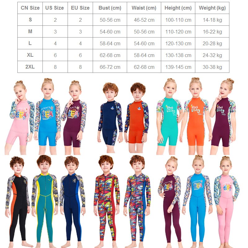 Ragazzi ragazze 2 pezzi set costume da bagno manica lunga camicia da nuoto e fondo protezione solare UV costumi da bagno Rash Guard UPF50 +