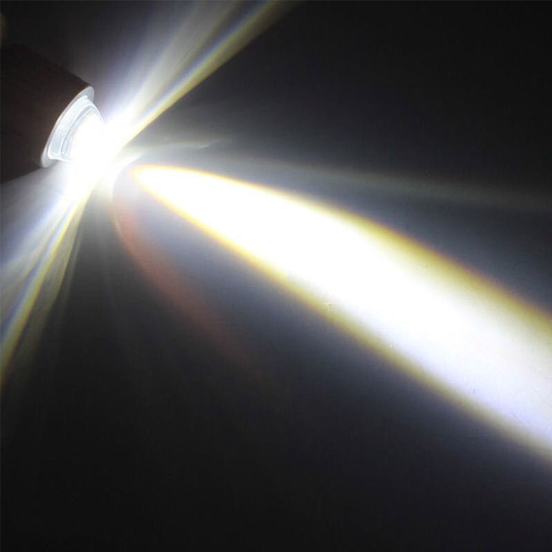 Scooter Bicolor LED Fisheye Headlight Conversion Bulb H4 to High Low Beam Light