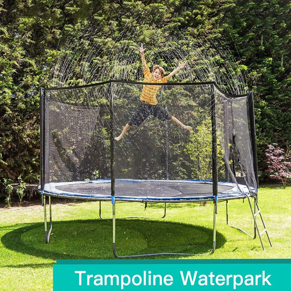 Summer Trampoline Sprinkler Outdoor Garden Yard Water Park Game Toys Sprayer Backyard Cooling Watering Accessories