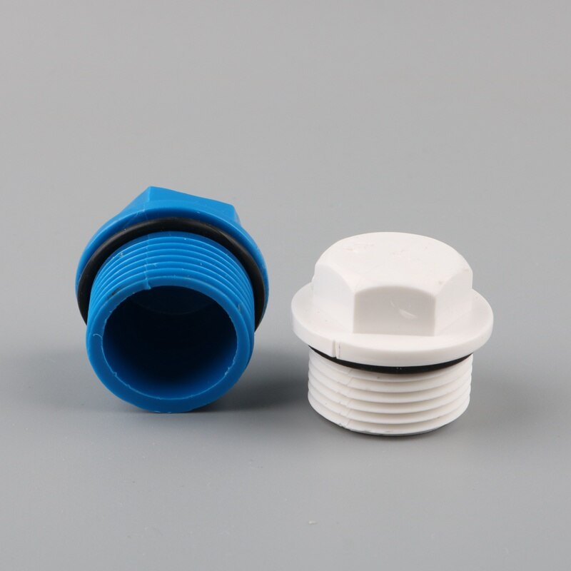 5pcs PVC 3/4" 1" Male Thread Plug 3/4 1 inch End Connector for Garden Irrigation Aquarium Stop Water Adapter