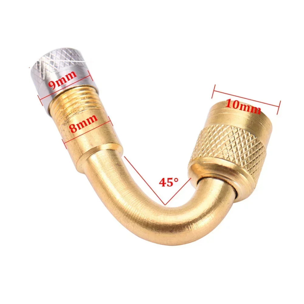 45 90 135 Grad Winkel gebogener Ventiladapter Reifenschlauch Ventilverlängerungsadapter für Motorrad LKW Auto Moto Fahrrad