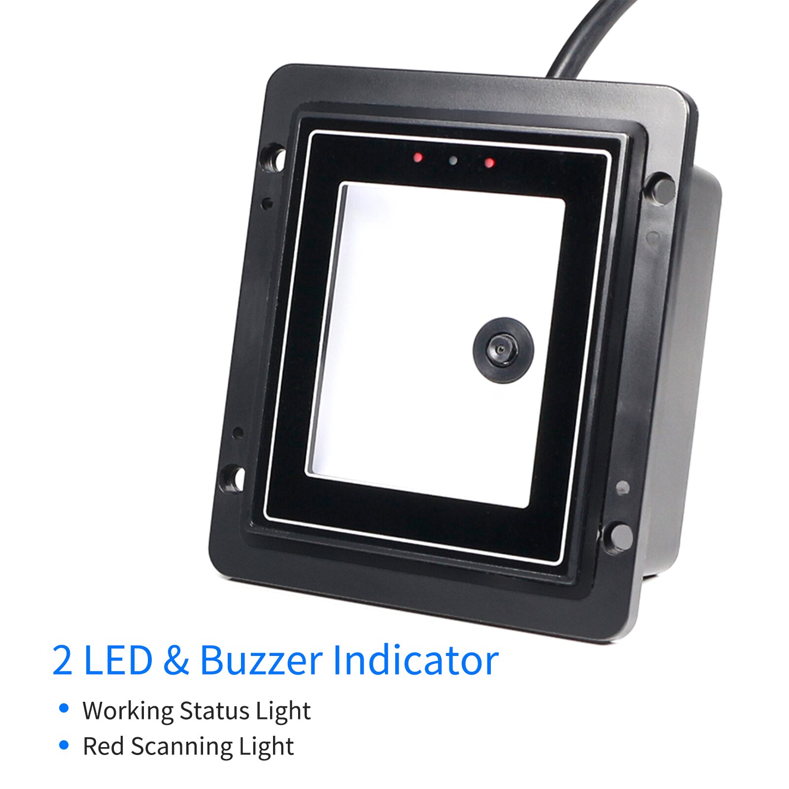 Embedded 1D 2D Barcode Scanner QR Bar Code Reader Module Scanner Auto Scanning for Gate Machine Tickets Checking Mobile Payment