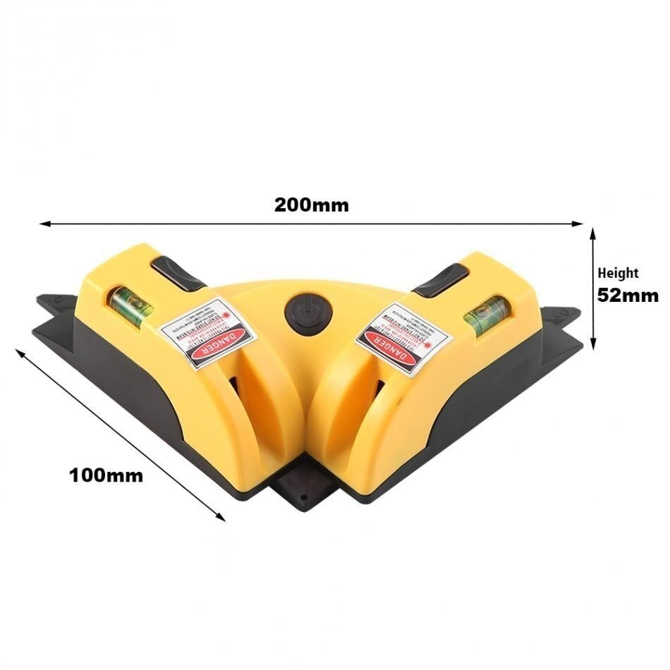 LAMEZIA 90 Degree Mini 2 Lines Niveau Lasers Level Measurement Tool Leveler Construction Electronic Lazer Measuring Instrument