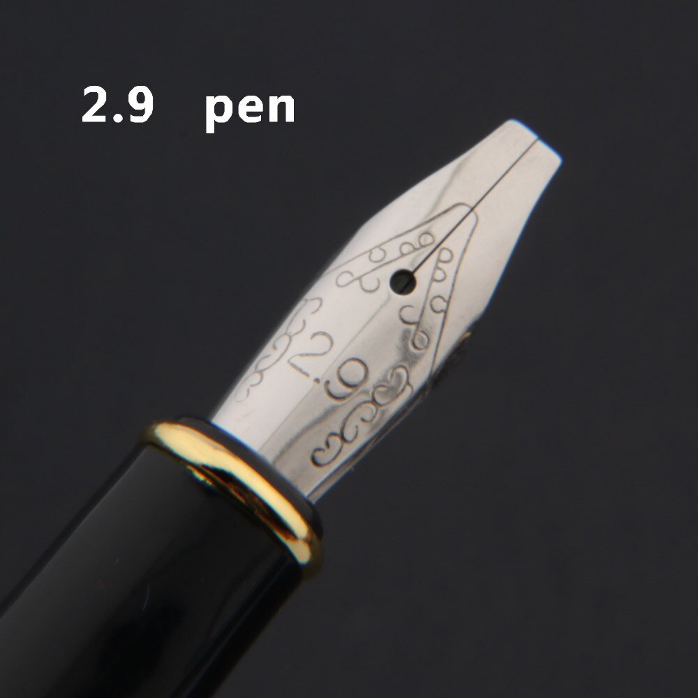 metal parallel Fountain Pen red golden 388 copperplate calligraphy Gothic art body art Flat Stationery Office school supplies: 2.9 pen
