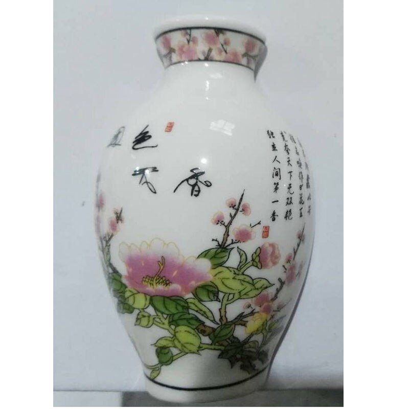 Chinese Blauw En Wit Porselein Vaas Koelkastmagneet Souvenir Geschilderd Keramische Ambachten Koelkastmagneet Relatiegeschenken: flower 1