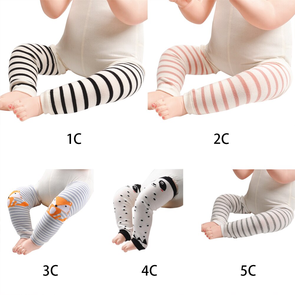 Rodillera de algodón para niños y niñas, calentadores de piernas con bonitos dibujos, almohadillas de seguridad para bebés, Protector para gatear, Kneecaps0-3y de otoño