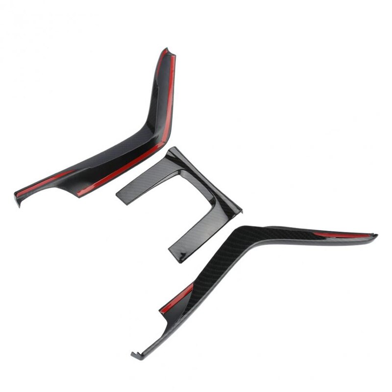 3Pcs Car Interior Gear Box Console Panel Frame Cover Trim Sequin Decoration Car Accessories for Honda Civic 10Th 16-17
