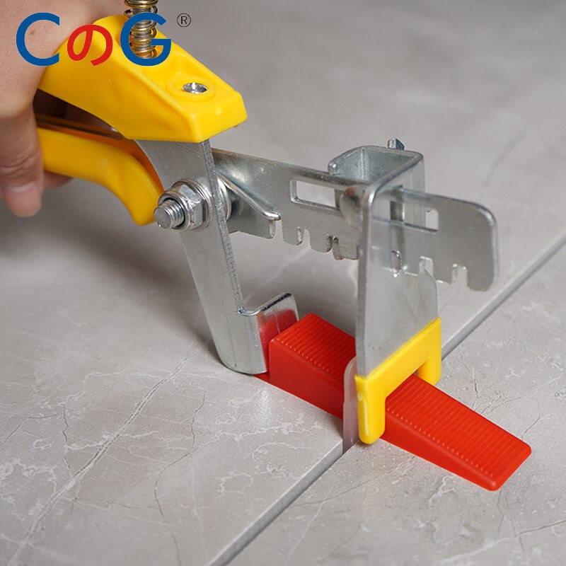 301pcs Floor Spacer Tile Leveling System Spacer 1mm Clips For Tiling Flooring Tools 200 Pieces Clips + 100 Pcs Wedges + Pliers