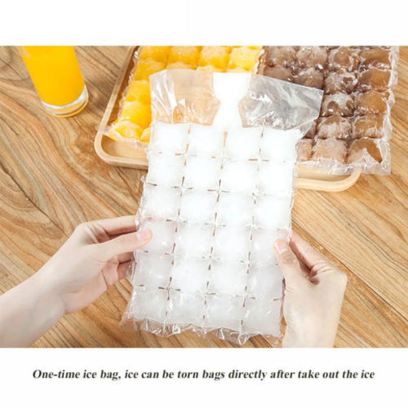 10Pcs Disposable Ice-making Bags Ice Tray Mold Self Sealing DIY Set