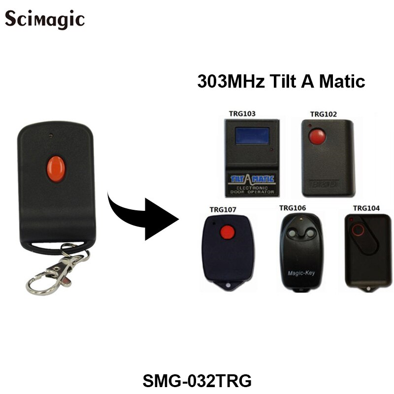 Tiltamatic magic Garage Door Remote Control TRG306 TR300 TRV300 TRG 303 Tilt A Matic Gate Key Fob