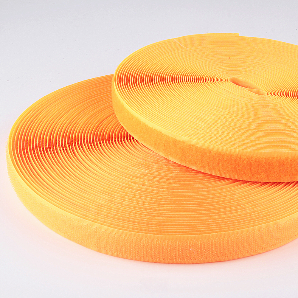 20mm*25 Yard Colorful Velcro Nylon Hook and Loop Tape Adhesive Fastener Sticke No Glue Garment Clothing Sewing Accessories