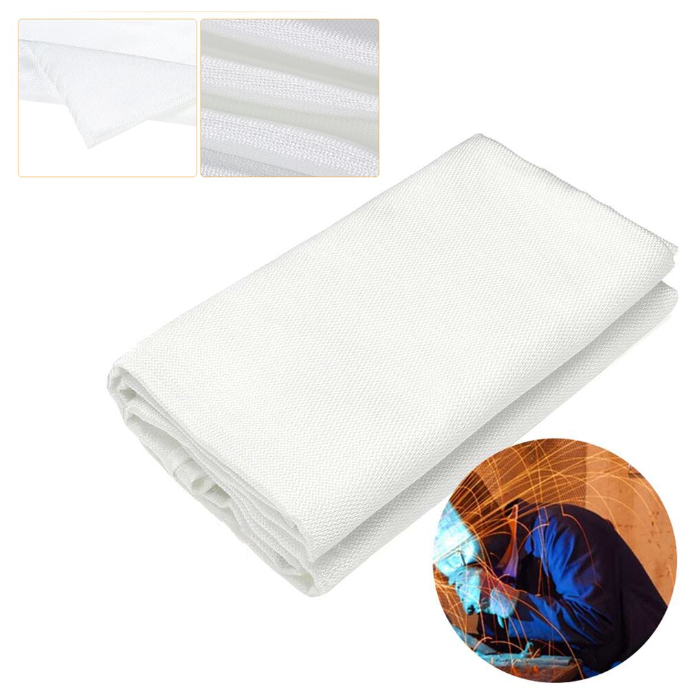 2*2M Fiberglass Welding Blankets Cover Protective Fabric Heat Fire Resistant