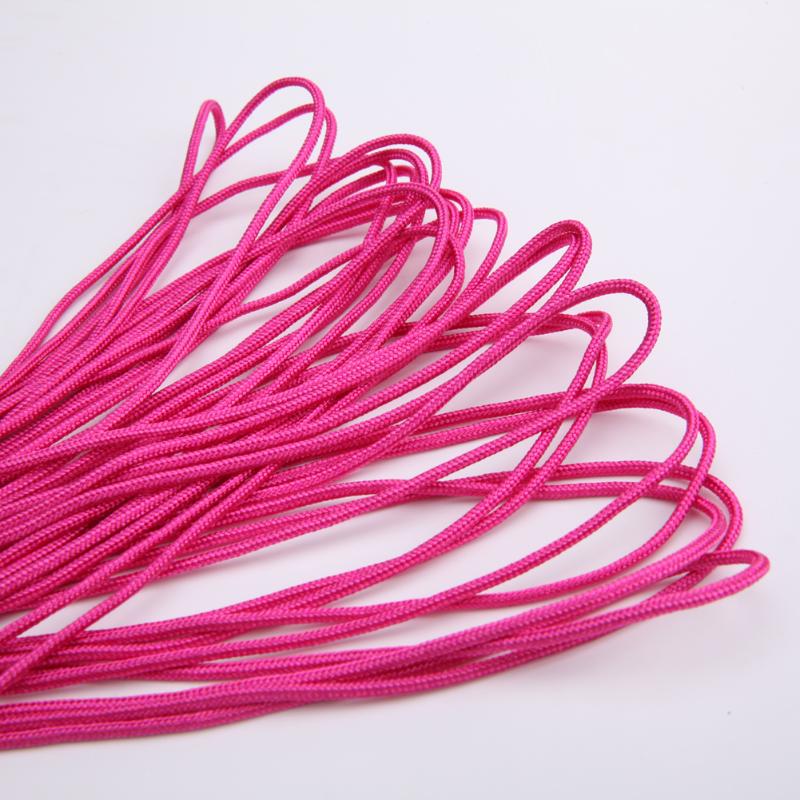 Paracord-Cuerda de paracaídas para acampar, cuerda de 2mm, 50 pies, 15M, núcleo de un soporte, cordones de cuerda, escalada, senderismo, accesorios al aire libre