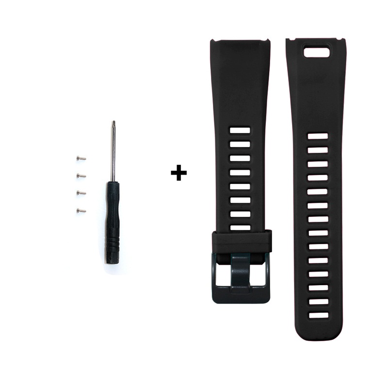 FIFATA Für Garmin Vivosmart HR Band Silikon Armbinde Für Garmin Vivo Clever HR Clever-Armbinde Sport Armbinde Fitness Tracker: Schwarz