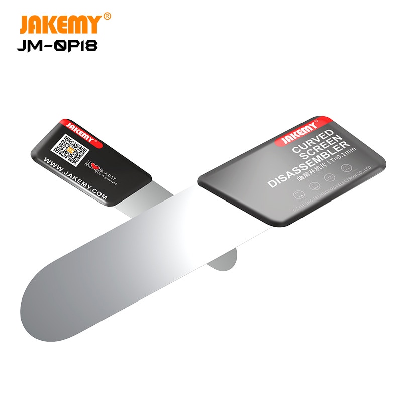 Jakemy 0.1 Mm Ultra Thin Flexibele Stalen Koevoet Spudger Demonteren Kaart Voor Iphone Samsung Gebogen Scherm Opening Repair Tools