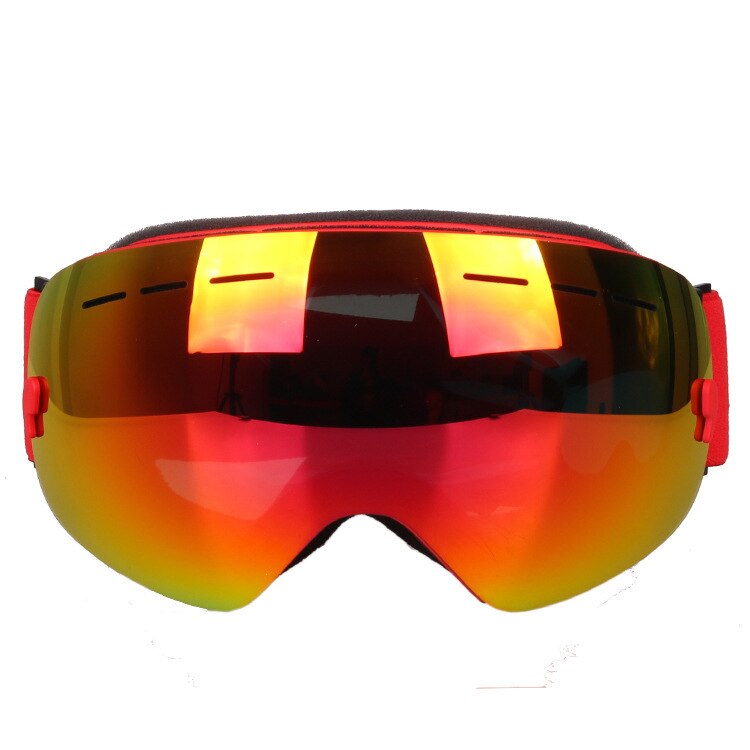 Style Ski Goggles Spherical Double Layer Anti-fog Eye-protection Goggles Snow Goggles deng shan jing Cocker Myopia UV-Protec