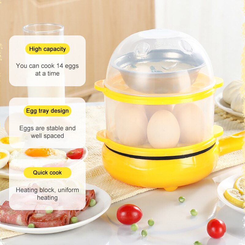 Egg Cooker For Breakfast Multifunction Mini Electric Egg Omelette Cooker 220V Non-stick Frying For Pan Steak